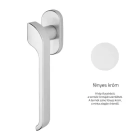   Linea Cali Turbo Zincral fényes króm oválrozettás ablakfélkilincs 470 DK O CR