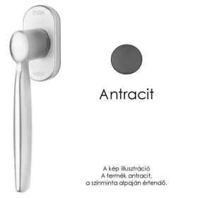   Linea Cali Spring Zincral antracit ablakfélkilincs 480 DK AS