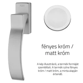   Linea Cali Elios fényes króm / matt króm ablakfélkilincs Smart Block rendszerrel 1341 SK CM