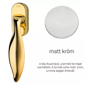   Linea Cali Delfino matt króm ablakfélkilincs Smart Block rendszerrel 955 SK CS