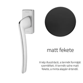   Linea Cali Ala matt fekete ablakfélkilincs Smart Block rendszerrel 1385 SK VE