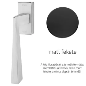   Linea Cali Conica Zincral matt fekete ablakfélkilincs Smart Block rendszerrel 486 SK VE