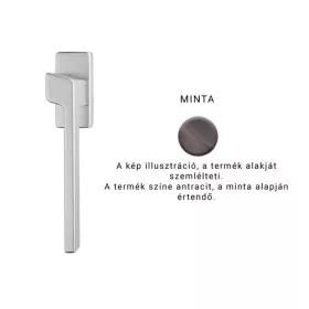   Linea Cali Stream Zincral antracit ablakfélkilincs 484 DK AS