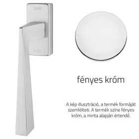   Linea Cali Conica Zincral fényes króm ablakfélkilincs Smart Block rendszerrel 486 SK CR