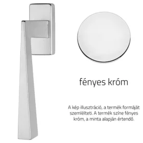   Linea Cali Conica Zincral fényes króm ablakfélkilincs 486 DK CR