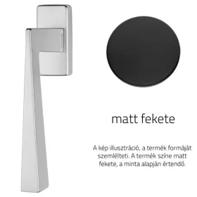   Linea Cali Conica Zincral matt fekete ablakfélkilincs 486 DK VE