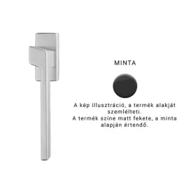   Linea Cali Stream Zincral matt fekete ablakfélkilincs 484 DK VE
