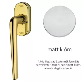   Linea Cali Brixia matt króm ablakfélkilincs Smart Block rendszerrel 760 SK CS