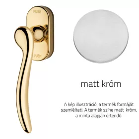   Linea Cali Beta matt króm ablakfélkilincs Smart Block rendszerrel 488 SK CS