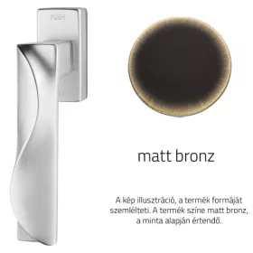   Linea Cali Duna matt bronz ablakfélkilincs Smart Block rendszerrel 1410 SK BM
