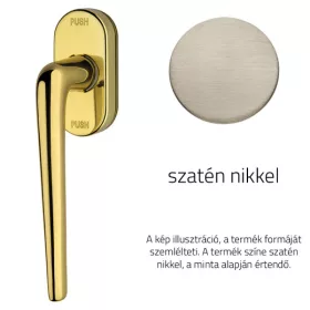   Linea Cali Brixia szatén nikkel ablakfélkilincs Smart Block rendszerrel 760 SK NS