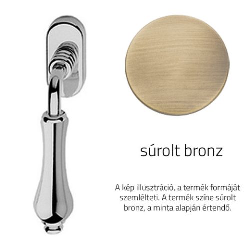 Linea Cali Aldar súrolt bronz ablakfélkilincs 920 DK OG