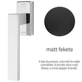   Linea Cali Corner Zincral matt fekete ablakfélkilincs Smart Block rendszerrel 505 SK VE