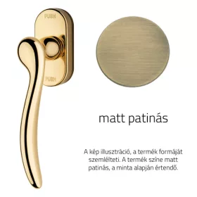   Linea Cali Beta matt patinás ablakfélkilincs Smart Block rendszerrel 488 SK PM