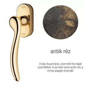   Linea Cali Beta antik réz ablakfélkilincs Smart Block rendszerrel 488 SK AN