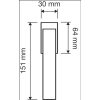 Linea Cali Corner Zincral matt króm ablakfélkilincs 505 DK CS