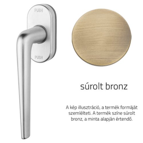 Linea Cali Brixia Zincral súrolt bronz ablakfélkilincs Smart Block rendszerrel 479 SK OG