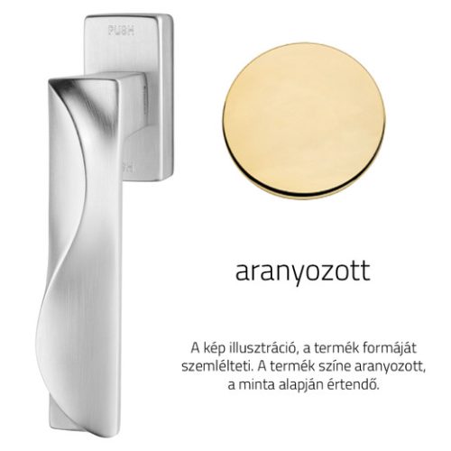 Linea Cali Duna aranyozott ablakfélkilincs Smart Block rendszerrel 1410 SK OZ