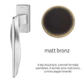   Linea Cali Aqua matt bronz ablakfélkilincs Smart Block rendszerrel 1440 SK BM