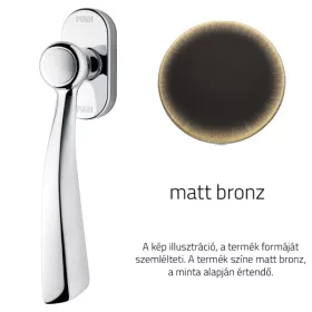   Linea Cali Elika matt bronz ablakfélkilincs Smart Block rendszerrel 990 SK BM