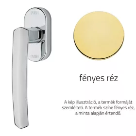   Linea Cali Dafne fényes réz ablakfélkilincs Smart Block rendszerrel 509 SK OL