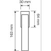 Linea Cali Duna fényes króm ablakfélkilincs 1410 DK CR