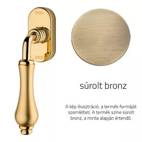   Linea Cali Aldar súrolt bronz ablakfélkilincs Smart Block rendszerrel 920 SK OG