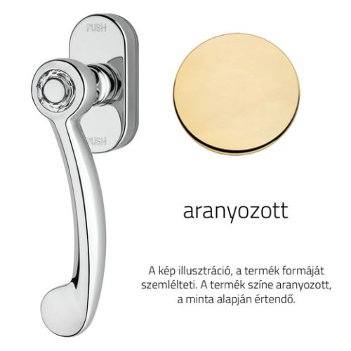 Linea Cali Cosmic aranyozott ablakfélkilincs Smart Block rendszerrel 1335 SK OZ