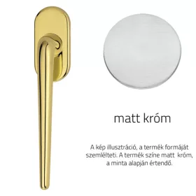 Linea Cali Brixia matt króm ablakfélkilincs 760 DK CS