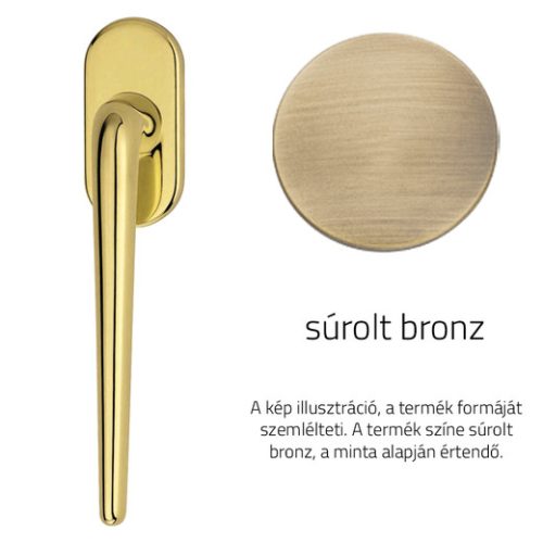 Linea Cali Brixia súrolt bronz ablakfélkilincs 760 DK OG