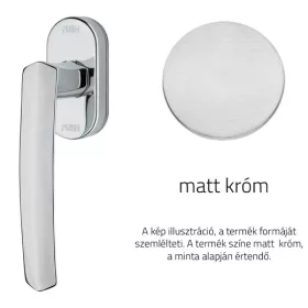   Linea Cali Dafne matt króm ablakfélkilincs Smart Block rendszerrel 509 SK CS