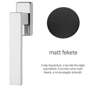   Linea Cali Corner Zincral matt fekete ablakfélkilincs 505 DK VE