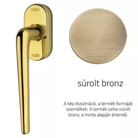   Linea Cali Brixia súrolt bronz ablakfélkilincs Smart Block rendszerrel 760 SK OG