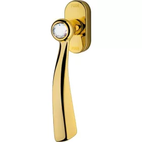   Linea Cali Elika Crystal aranyozott ablakfélkilincs Smart Block rendszerrel 991 SK OZ