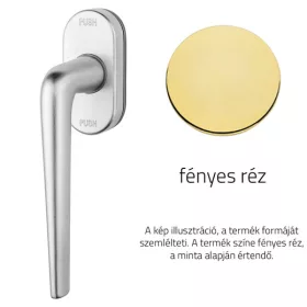   Linea Cali Brixia Zincral fényes réz ablakfélkilincs Smart Block rendszerrel 479 SK OL