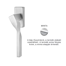   Linea Cali Twist Zincral fényes króm ablakfélkilincs 489 DK CR