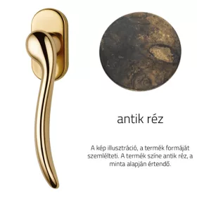 Linea Cali Beta antik réz ablakfélkilincs 488 DK AN