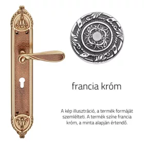   Linea Cali Aisha francia króm XL Pajzsos-Pajzsos kilincsgarnitúra 1651 PL NF