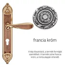   Linea Cali Aisha francia króm Pajzsos kilincsgarnitúra 1650 PL NF