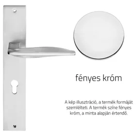   Linea Cali Aqua fényes króm kilincsgarnitúra Pajzsos 1440 PL CR