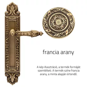   Linea Cali Arcadia francia arany kilincsgarnitúra XL Pajzsos 1641 PL OF