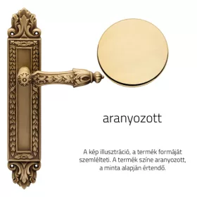   Linea Cali Arcadia aranyozott kilincsgarnitúra Pajzsos 1640 PL OZ
