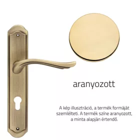   Linea Cali Aria aranyozott kilincsgarnitúra Pajzsos 1630 PL OZ