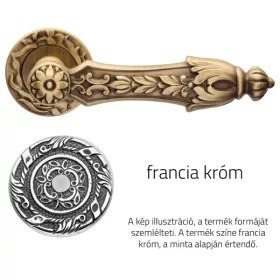   Linea Cali Arcadia francia króm körrozettás kilincsgarnitúra 1640 RB 113 NF