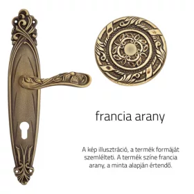   Linea Cali Arte francia arany Pajzsos kilincsgarnitúra 1165 PL OF