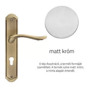   Linea Cali Aria matt króm kilincsgarnitúra Pajzsos 1630 PL CS