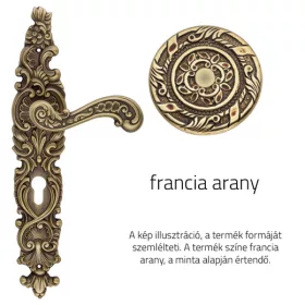   Linea Cali Barocco francia arany Pajzsos kilincsgarnitúra 1520 PL OF