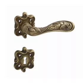   Linea Cali Arte matt patinás négyzetrozettás kilincsgarnitúra 1165 RB 091 PM