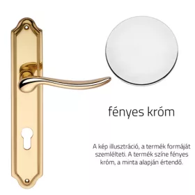   Linea Cali Beta fényes króm Pajzsos kilincsgarnitúra 488 PL CR