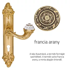   Linea Cali Brilliant Crystal francia arany Pajzsos kilincsgarnitúra 1526 PL OF